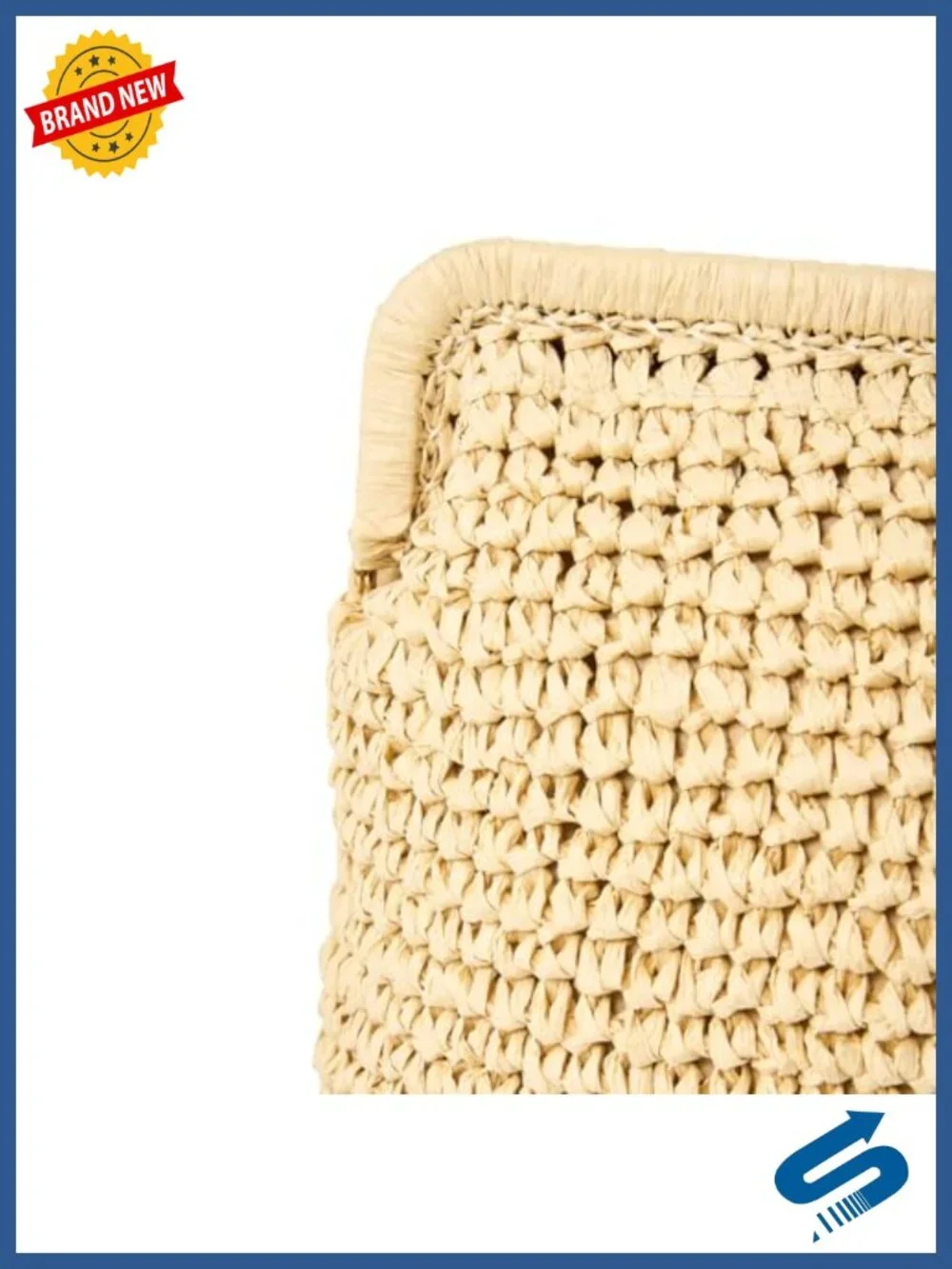 Woven Textured Crossbody Purse with Detachable Gold Chain Kiss-Lock Clutch